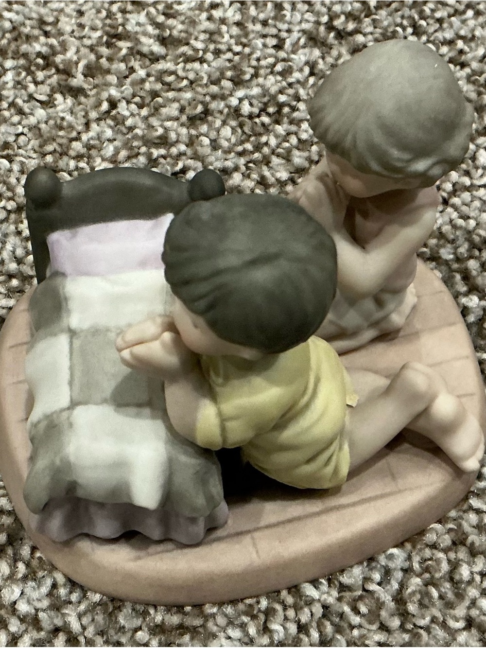 Kim Anderson Figurine of Children Praying by Bed